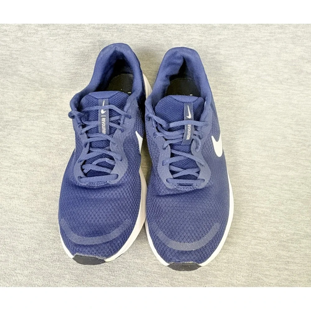 Nike‎ Revolution 7 Sneakers Mens 10.5 Navy Blue White Running